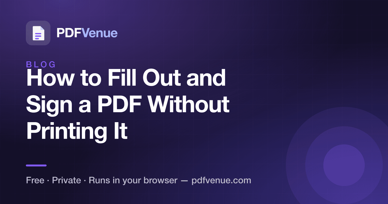 Illustration for a guide on filling and signing PDFs digitally