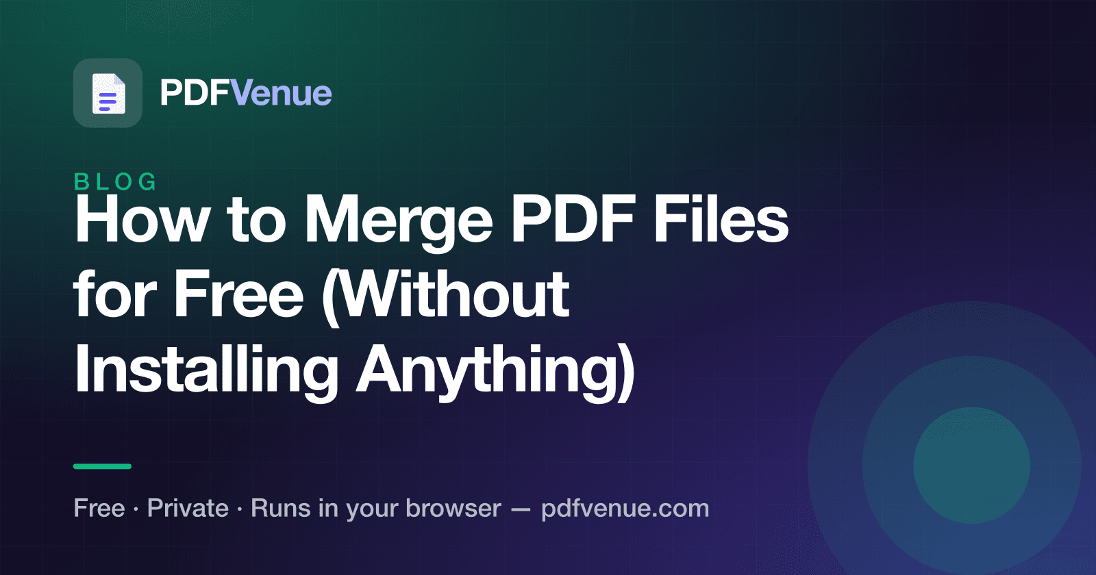 Illustration for a guide about merging PDF files in the browser