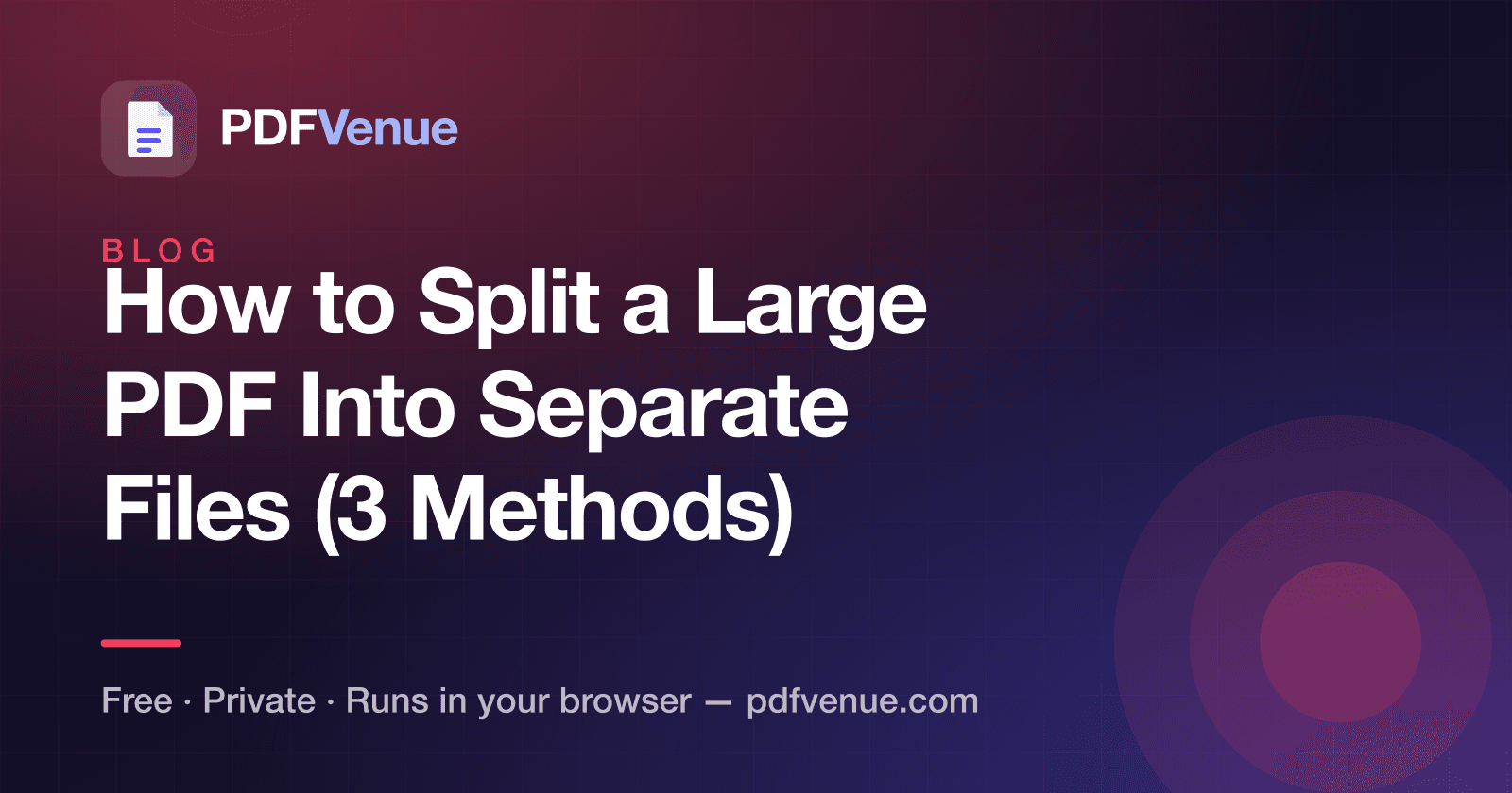 Illustration for a guide on splitting large PDF files