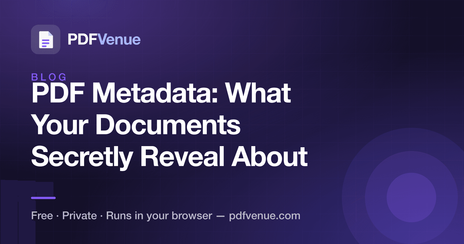 Illustration for an article about hidden PDF metadata