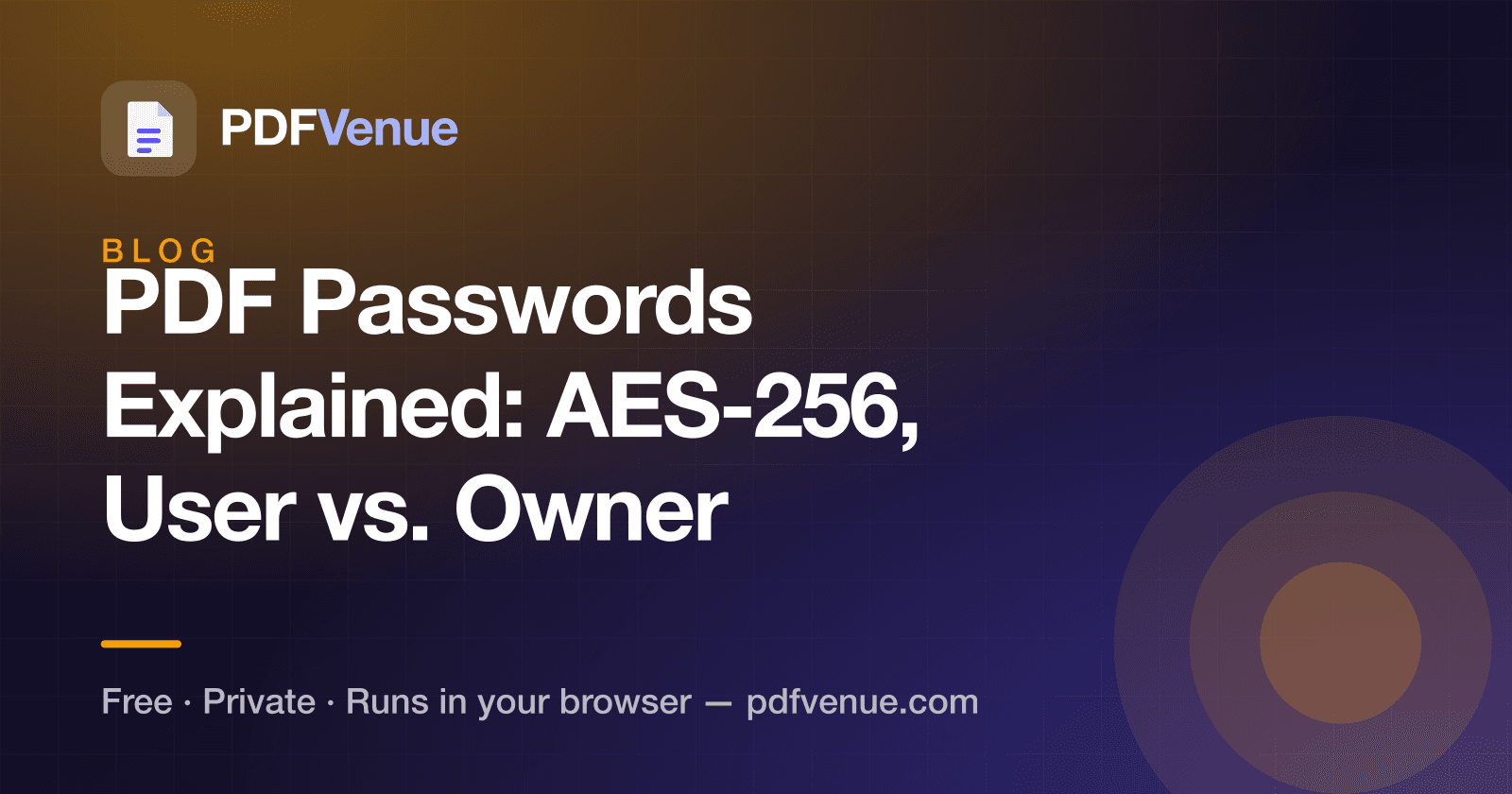 Illustration for an explainer on PDF password protection
