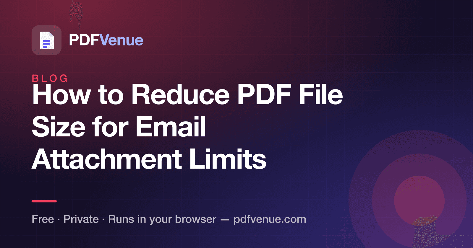Illustration about shrinking PDFs under email size limits